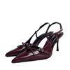 Fashion Street Style Sexy Buckle Women Sandals Pumps Elegant Pointed Toe Thin High Heels Banquet Party Slingback Femme Yuanlitong Shoes