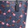 Coach City 33 Logo Cherry Print Snap Closure Coated Canvas Tote Bag Women tote bags Denim-Blue CY691-IMDEI
