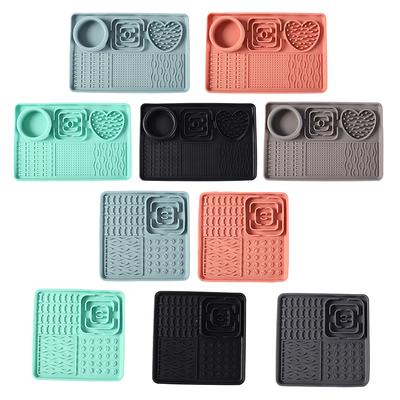 6 In1 Pet Licking Pads Silicone Dog Food Mat Non-Slip Slow Feeder Bowl Interactive Puzzle Toy For Boredom Relief Enhance Sensory
