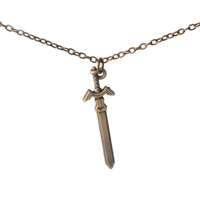 Legend of Zelda Skyward Sword Temple Key Pendant Necklace Keychain