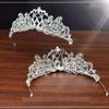 Rhinestone Bridal Jewelry Set: Korean-Style Crown, Necklace & Hair Accessories