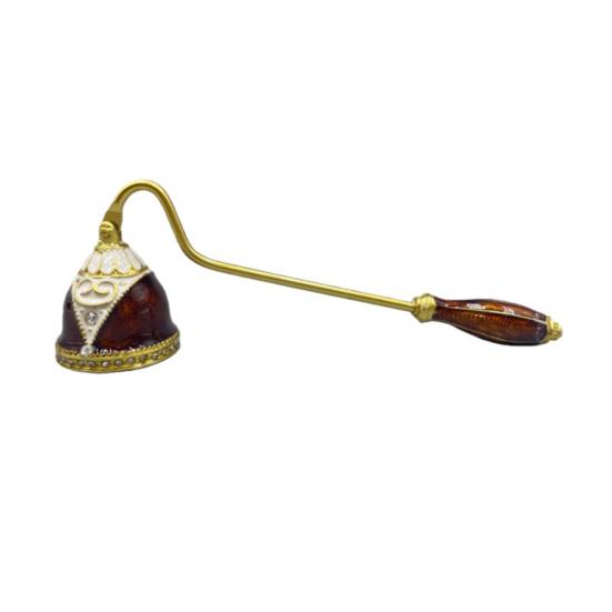 Metalen kaarsendover met lange steel, vlamdover voor kaarsen, decoratief kaarsaccessoire.