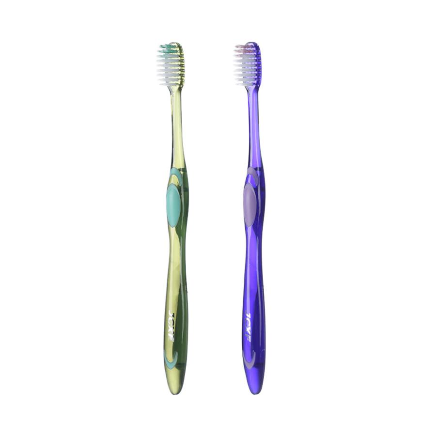 

2/4 шт. ручная зубная щетка с мягкой щетиной для бережной чистки полости рта для взрослых пар
