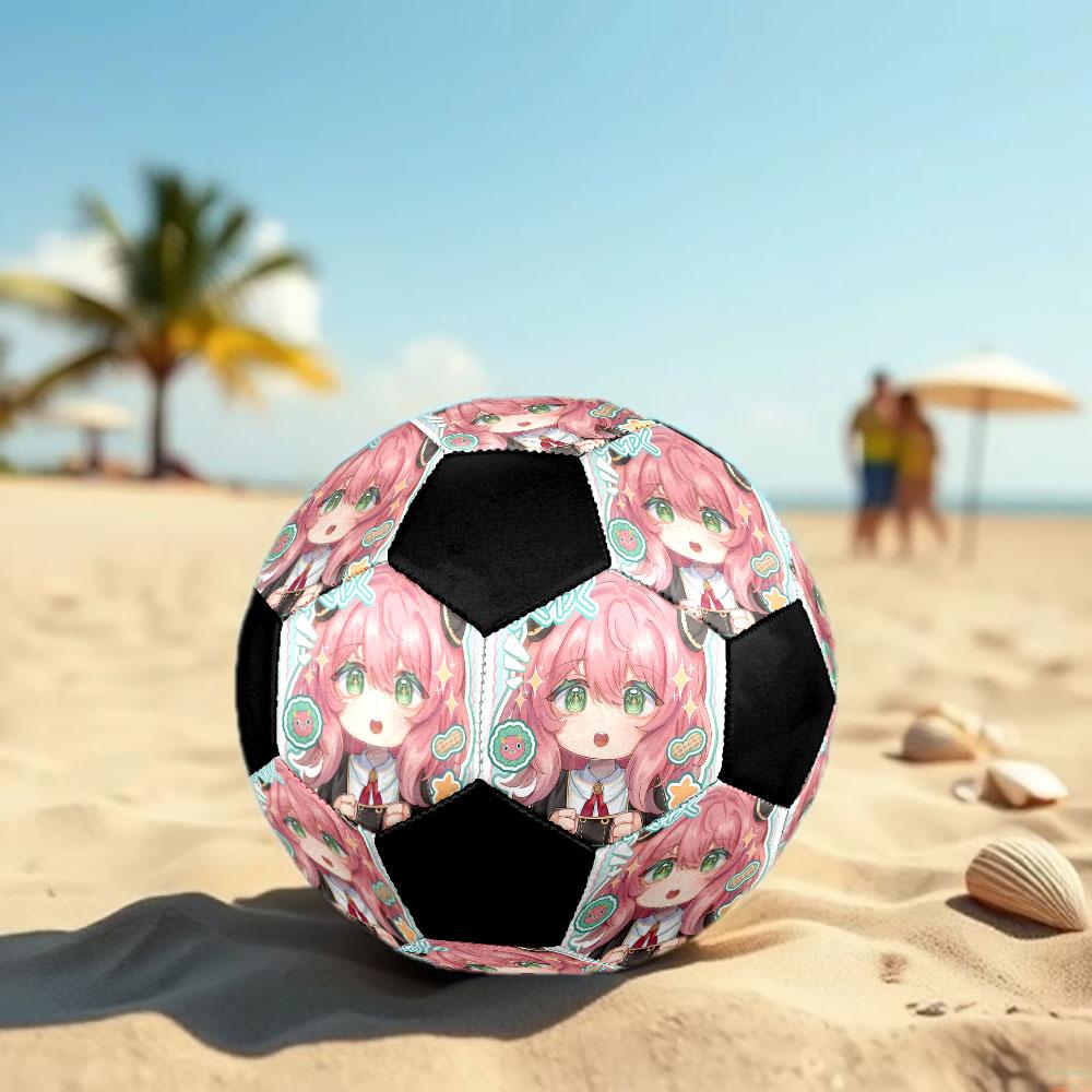 1pc SPY FAMILY Soccer Ball Size 5 Indoor Soccer Ball Fashion Colorful Backyard Game - Great For Sports Fans Gift HE43