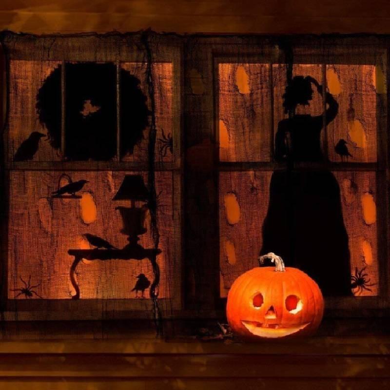 Spooky Halloween Haunted House Decor Gauze Multicolor 2x5m Hanging Props Fabric