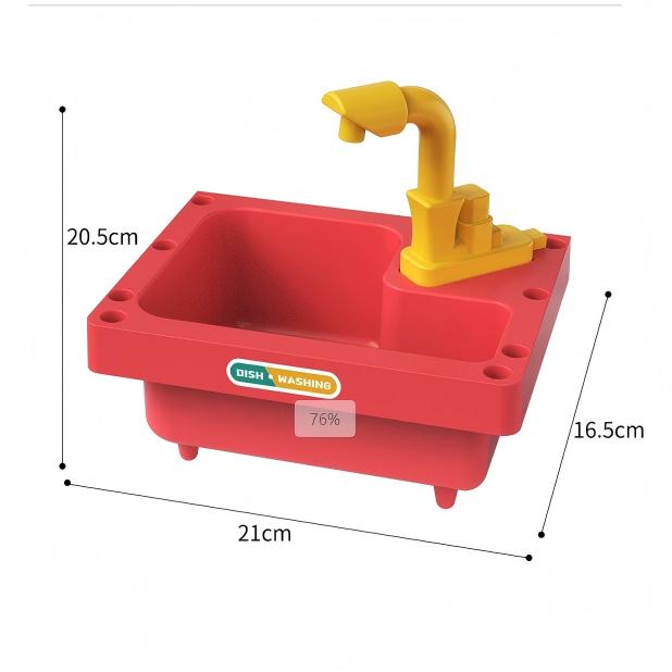 Children Kitchen Dish Washing Pretend Play Set Electric Circulation Toy Simulated Dishwasher