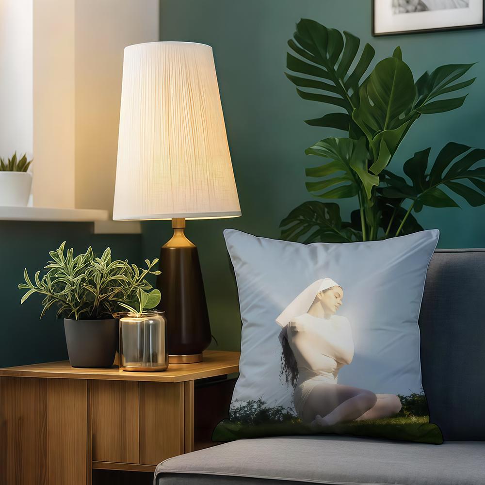 Singer R-Rosalia L-Lux cushion cover Birthday Anniversary Gifts Double Sided Printed Zipper Cushion Cover Soft Skin Bedding