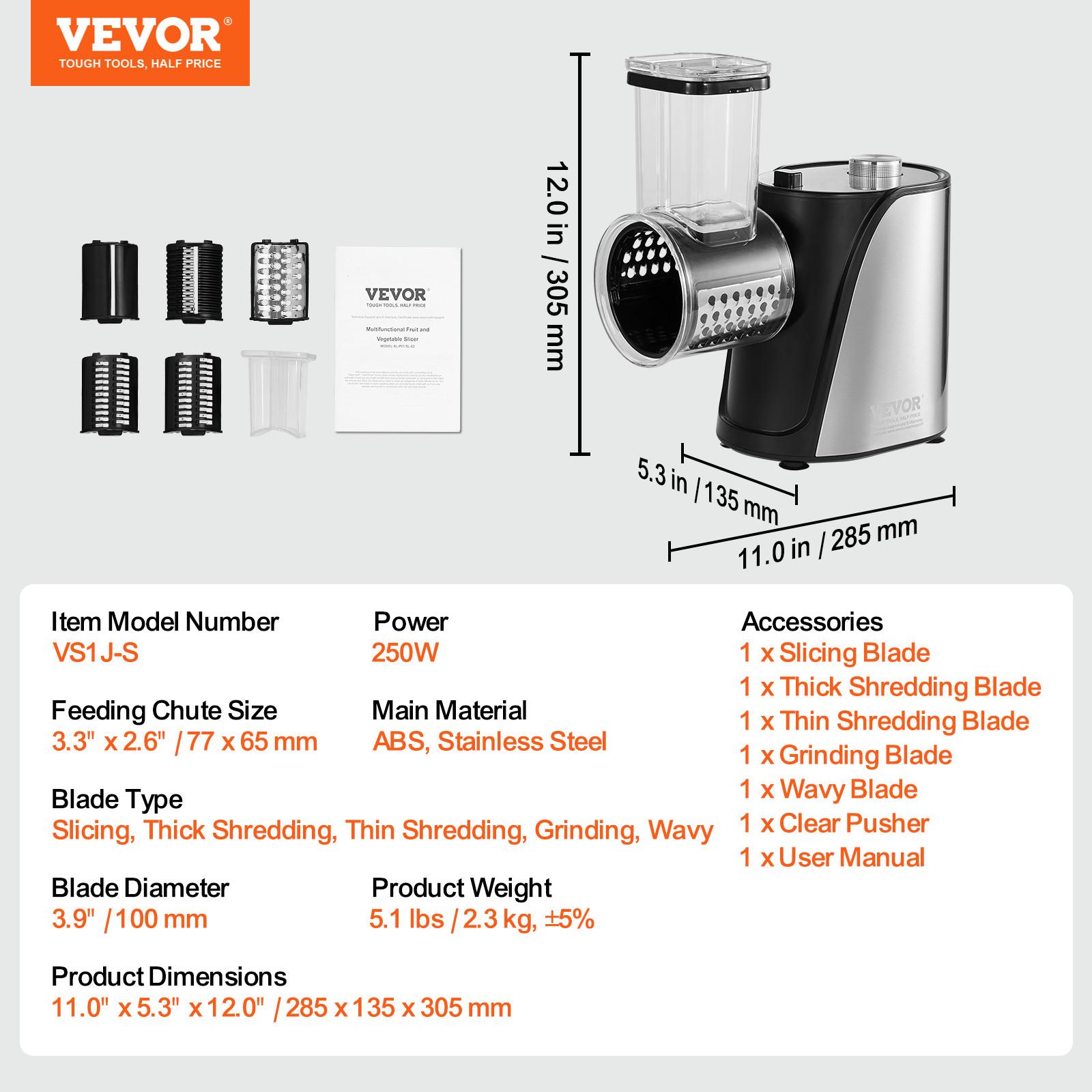 

SucceBuy Электрическая терка для сыра Салатница Салатный шутер Электрическая овощерезка Шинковка Чоппер для фруктов 5 насадок