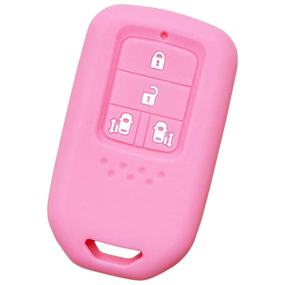 

[ИКТ] Силиконовый чехол для смарт-ключа для автомобилей Honda, Для кнопок-слайдеров с обеих сторон, розовый