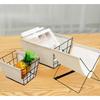 Metal Wire Basket for Household Storage and Laundry Organization