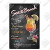 Putuo Decor Cocktail Vintage Metal Sign Tin Sign Decorative Plaque Wall Decor Bar Pub Man Cave Living Room Decoration