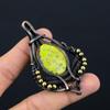Stichtite Gemstone Pure Copper Wire Wrapped Designer Handmade Pendant Jewelry