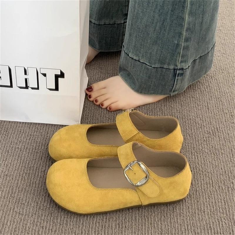 Shallow Mary Jane shoes summer new retro fashion single shoes women's versatile skirt flat shoes