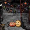 Halloween Pull Flag Happy Birthday Banners Hanging Party Supplies Bunting Plastic Theme