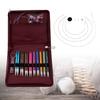 9 Pairs of Interchangeable Circular Knitting Needle Set for Knitting Sweater Sock, Aluminum Circular Knitting Needle Set