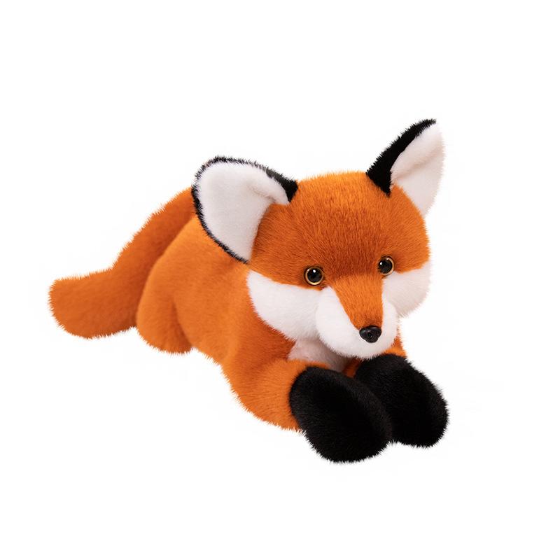 Cartoon Lying Down Little Fox Doll Plush Toy White Fox Doll Girl Company Soothing Doll