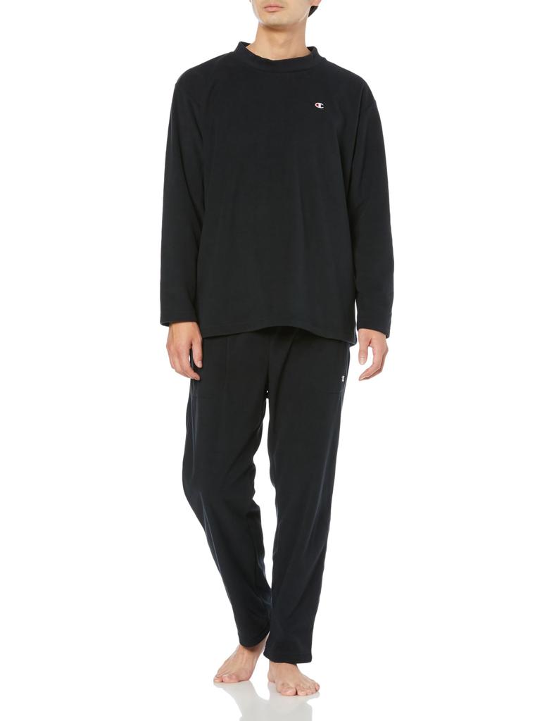 Room Wear Long Sleeve Long Pants Fleece Black [Champion] Men's
