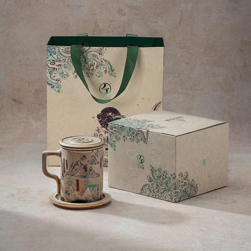 Wan Qiantang Dunhuang Ceramic Office Mug with Infuser