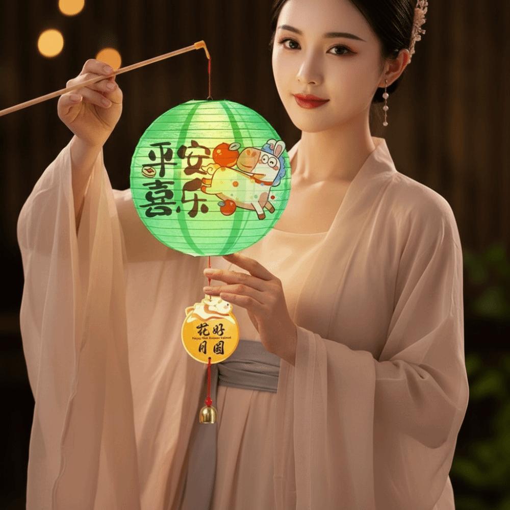 Paper Paper Lantern Cell Battery Operated Chinese Retro Lantern  Garden Lighting