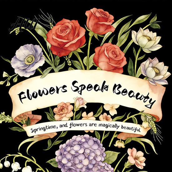 Adult Coloring Book Floral for Adults Students Stress Relief Pages Single-Sided Crayon Safe Top Spiral Bound Creative Art Therapy Colored Pencils