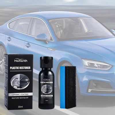 30ml Car Plastic Restorer Plastic Revitalizing Coating Agent for Truck Car Interior Plastic Parts Retreading Refurbish Agent