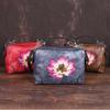 Vintage Leather Female Baotou Layer Cowhide Printed Handbag Texture Handmade Lotus Pillow Bag