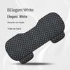 Universal Nappa Leather Car Seat Cushion: Star Embroidered, Backless, Non-Slip, Three-Piece Set