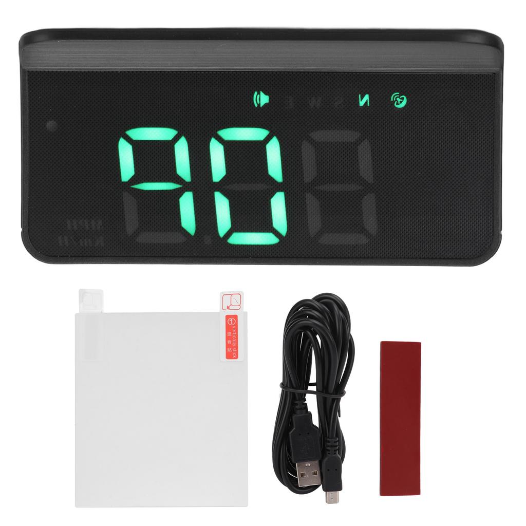 Car HUD Display GPS Speedometer Fatigue Driving Warning KM H MPH Setting Compass for Cars Trucks Bikes Motorcycles