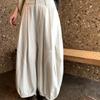 Women's High-Waisted Pleated Wide-Leg Lantern Pants - Spring 2026 Casual Balloon Design