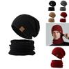 Knitted Mens Winter Beanie With Neck Warmer For Cold Weather Outdoor Activities