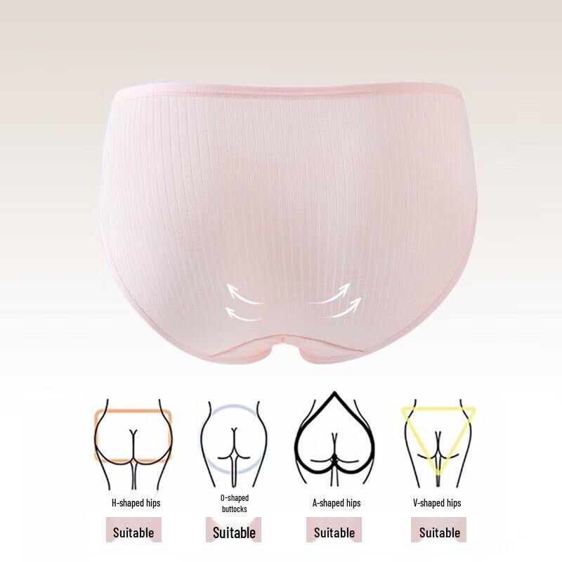 LangSha Women's 7A Antibacterial Bowknot Briefs (6-Pack)