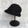 Zhang Jingyi Black Wool Tipped Brim Top Hat Women's Autumn and Winter Warm Versatile Face Small Retro Bucket Hat