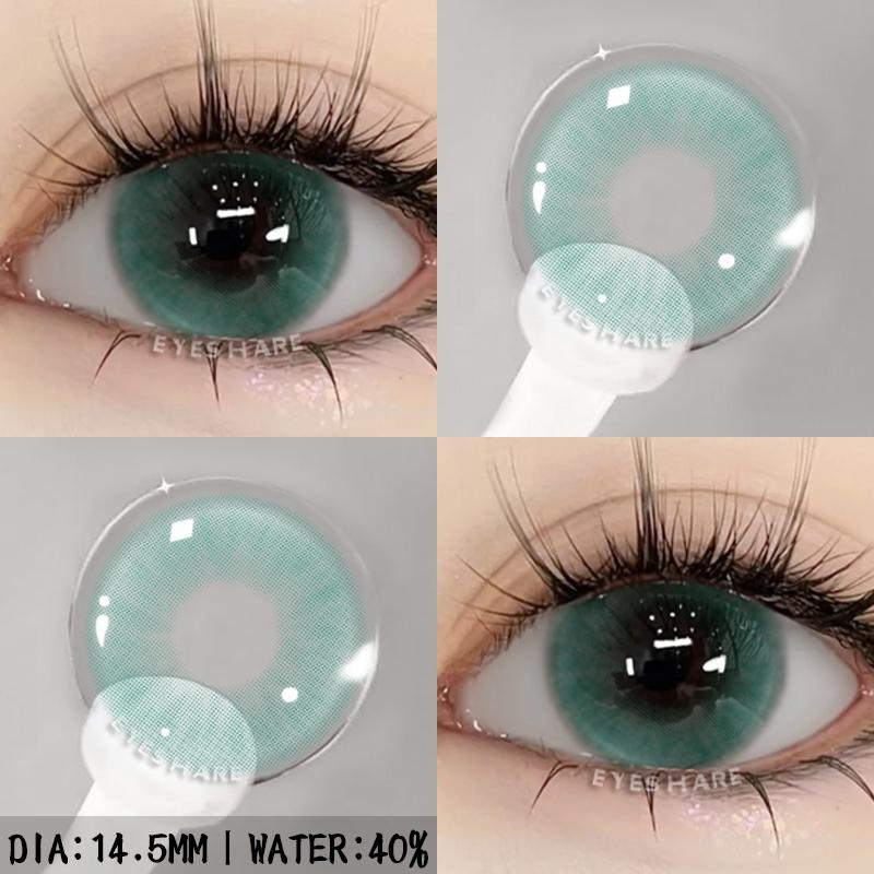 1 Pair Colored Pupils Makeup Green Contact Lenses Beauty Blue Eye Lenses Cosmetic Brown Natural Pupils Gray Contacts