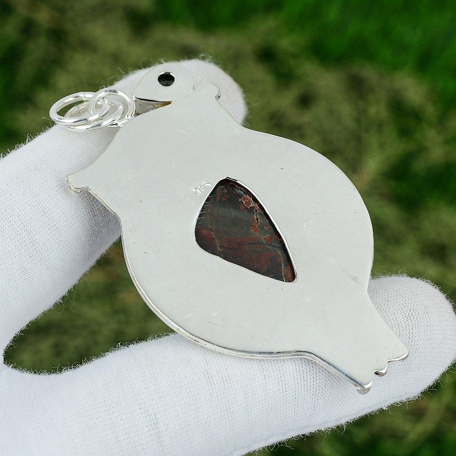 Black Sea Sediment Gemstone Swiss Blue Topaz New Pendant Jewelry Sterling Silver