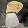 Stylish Rattan-Look Casual Dining Chair – Comfortable Patio or Plastic Chair with Woven Backrest
