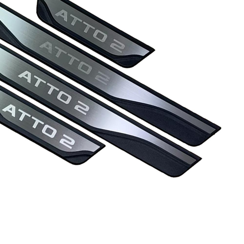 Per BYD ATTO 2 2025 2026 Copri Soglia Porta Protezione Accessori Auto Styling Pedale Soglia Auto Adesivi Interni
