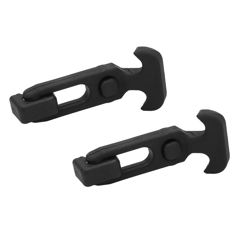 2Pcs Replacement Part Rubber T Handle Hasp T-Handle With Screws Draw Latches Elastic Hasp Flexible Latch Farm Machinery