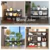 Expandable Kitchen Under Sink Shelf Flexible Layered Rack Cabinet Organizer Sundries Telescopic Holder Spice Rack Pot Storage