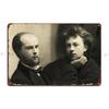 Arthur Rimbaud And Paul Verlaine Metal Plaque Poster Rusty Customize Customize Funny Party Tin Sign Poster