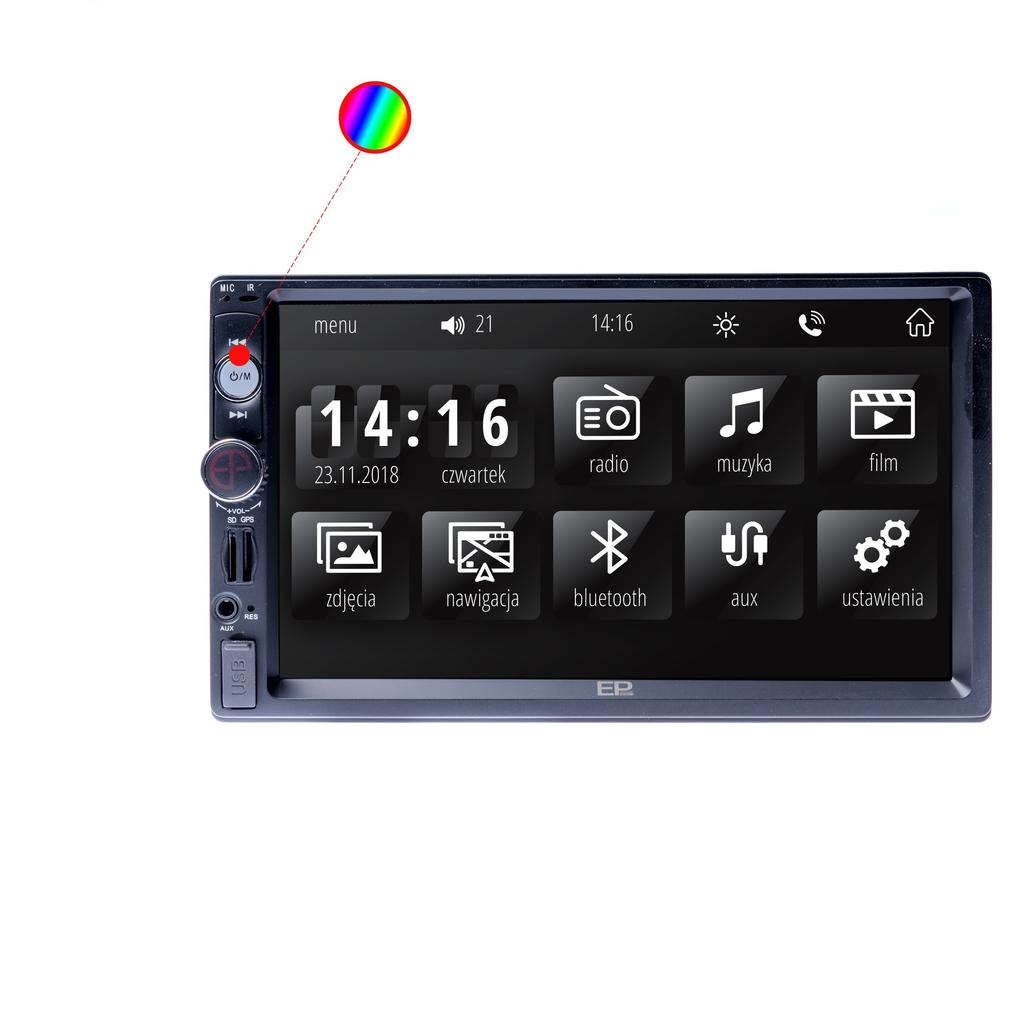 7" Car Radio with Bluetooth, GPS and Phonelink - Touchscreen