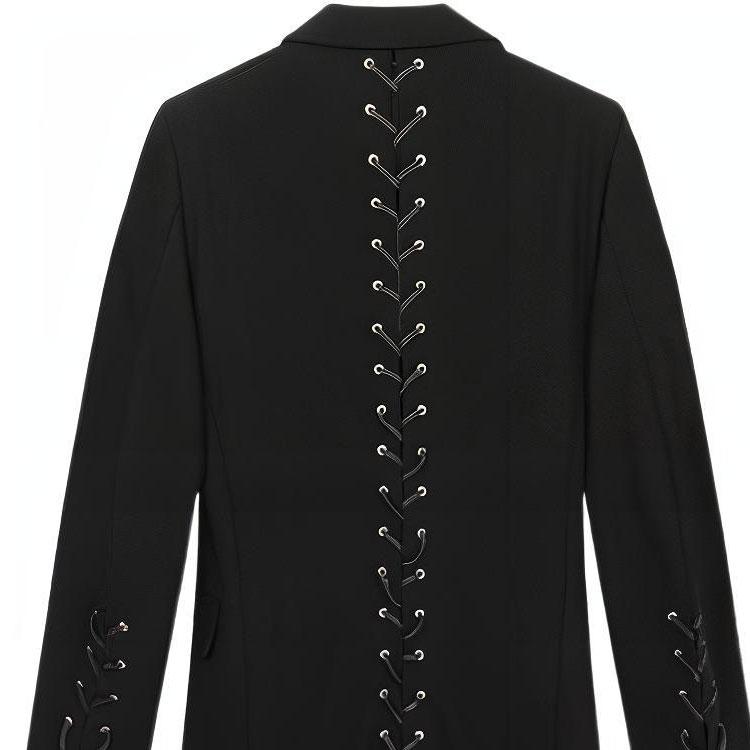 VERSACE VERSACE SS23 Coats Unisex Black A85544-A233399-A1008