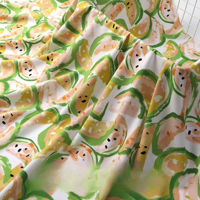 Wide 143cm Summer Cotton Fabric for DIY Sewing Children's Pajamas Clothes Cheongsam Super Soft Floral Cartoon Fabric