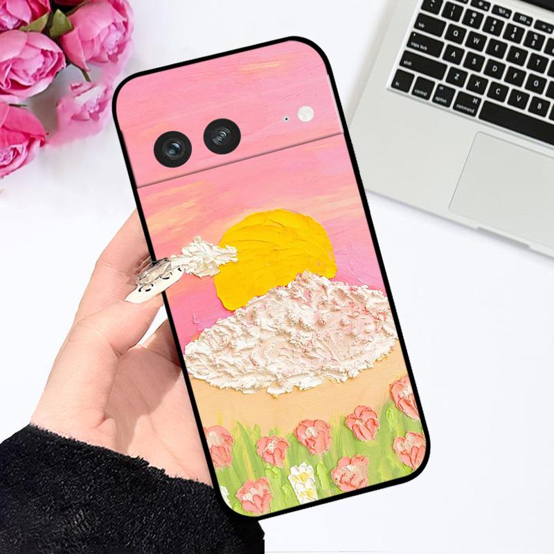 For Google Pixel 7 Pro Case PIXEL 7A 6 6A Fashion TPU Silicone Phone Cover For GOOGLE Pixel 8 Pro 8A 5G Shockproof Bumper Cases