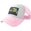 Guyana Heartbeat Flag Trucker Hat Mesh Baseball Cap Adjustable Outdoor Adult Mesh Headwear