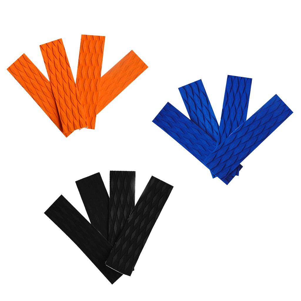 4 Pieces EVA Skimboard Traction Pad Bar Grip Surfboard SUP Surfing