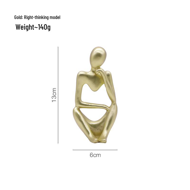 Nordic Luxury Abstract Figurine Tabletop Decor - Mini Shape Handcrafted Art.