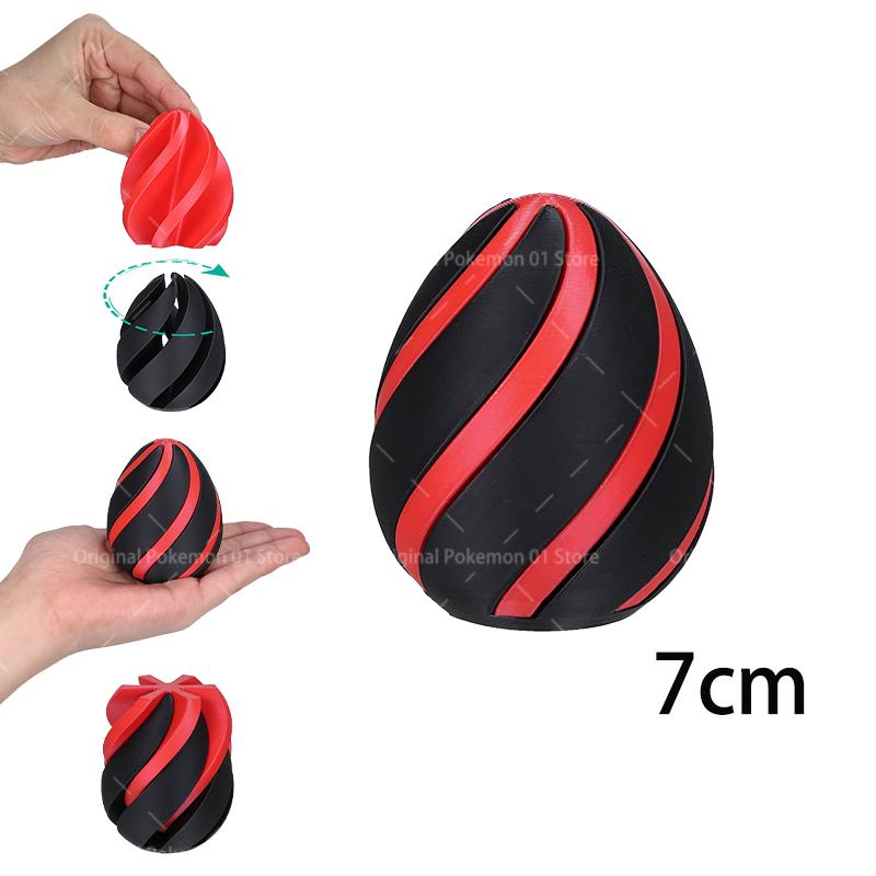 3D Printed Spiral Cone Toy Impossible Pyramid Gourd Christmas Hat Pass Through Sculpture Pyramid Toy Mini Vortex Thread Illusion