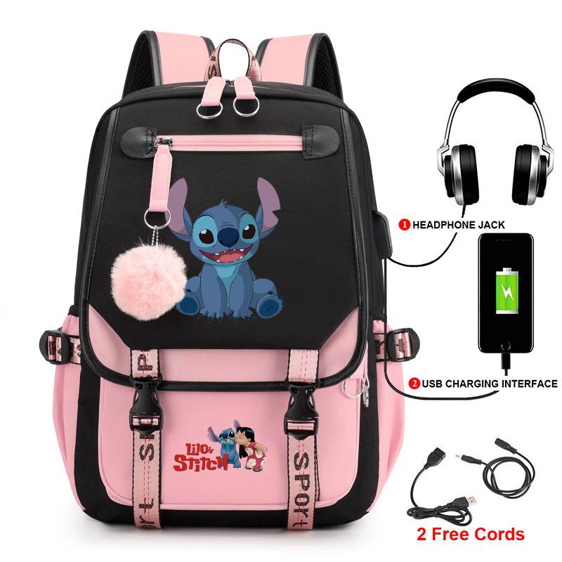 Backpack Student School Bag Fashion Backpack Usb Computer Bag Large Capacity Burden Reduction School Bag