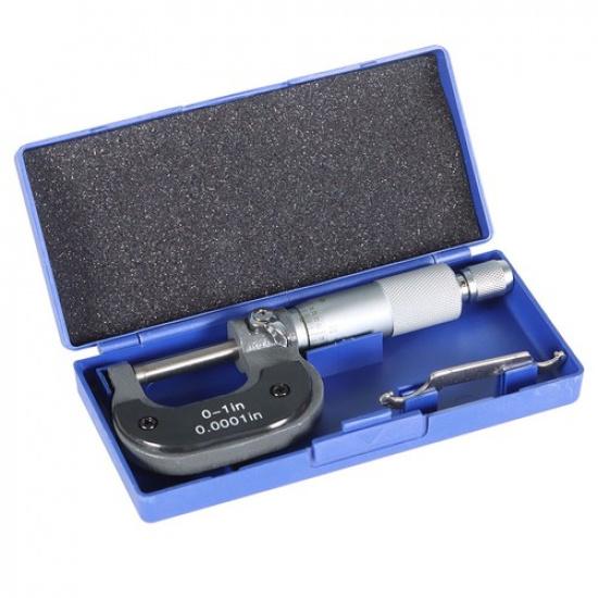 New 0-1"/0.0001" High Precision Micrometer Carbide Tip Machine Tools