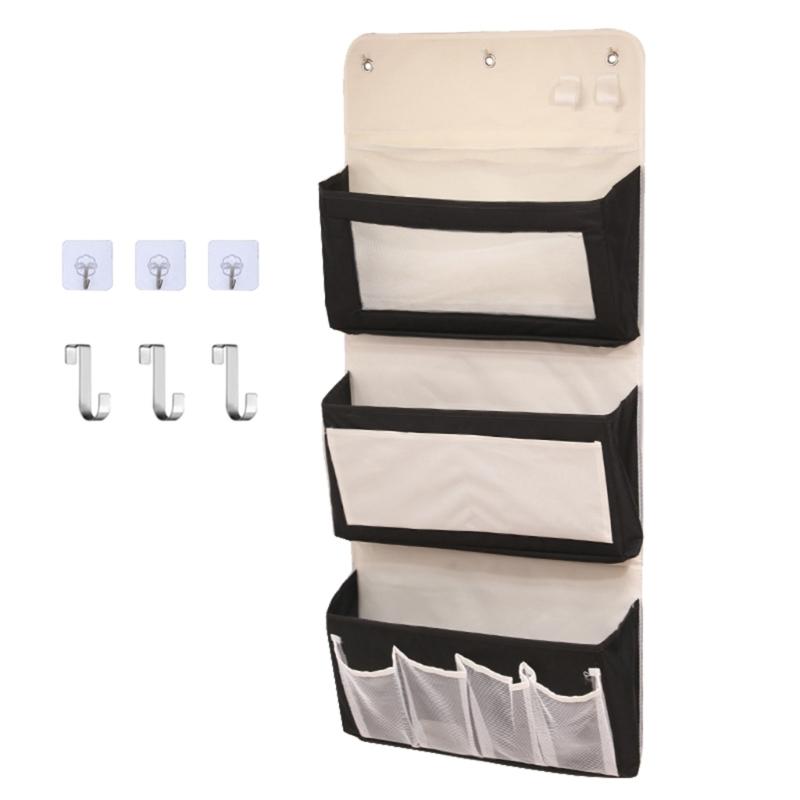 

Multipurpose Door Back Hanging Storage Bag in Sturdy Oxford Cloth Materials Accessory for Dorms and Apartments 1